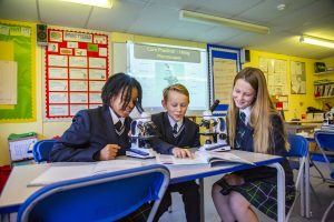 Pupils in Biology Lab